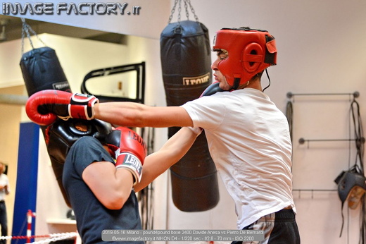 2019-05-16 Milano - pound4pound boxe 2400 Davide Anesa vs Pietro De Bernardi